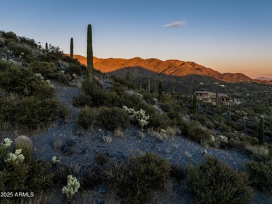 Continental Mountain is the backyard for this extraordinary on Desert Mountain Golf Club - Renegade Course in Arizona - for sale on GolfHomes.com, golf home, golf lot