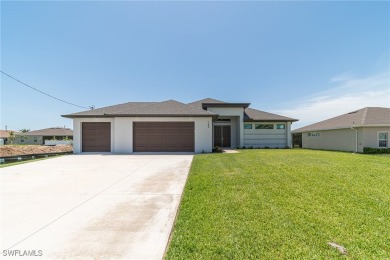 Newer home. 3 beds, 3.5 baths, and a 3-car garage. High 12' flat on Burnt Store Golf Club in Florida - for sale on GolfHomes.com, golf home, golf lot