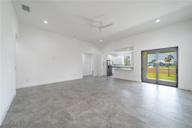 Newer home. 3 beds, 3.5 baths, and a 3-car garage. High 12' flat on Burnt Store Golf Club in Florida - for sale on GolfHomes.com, golf home, golf lot
