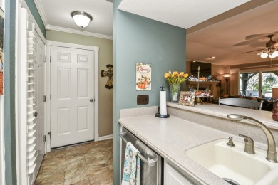 Perched overlooking the golf course, this  two-bedroom on Pointe Royale Village Country Club in Missouri - for sale on GolfHomes.com, golf home, golf lot