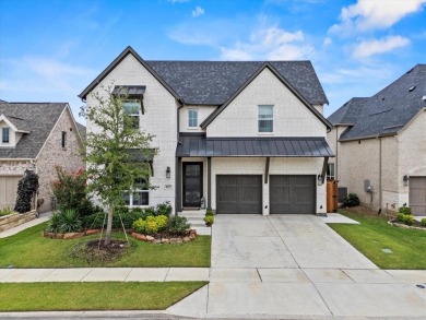 Modern farmhouse-style home backing to gorgeous HOA maintained on The Tribute At the Colony in Texas - for sale on GolfHomes.com, golf home, golf lot