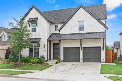 Modern farmhouse-style home backing to gorgeous HOA maintained on The Tribute At the Colony in Texas - for sale on GolfHomes.com, golf home, golf lot