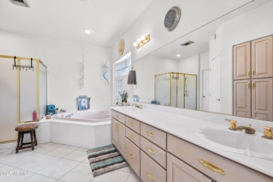 RARE FIND! 3 BR, 3 full BA home w/ office & sparkling pool on on Corte Bella Golf Club in Arizona - for sale on GolfHomes.com, golf home, golf lot