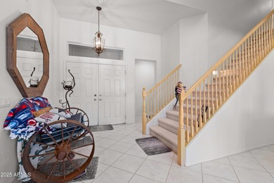 RARE FIND! 3 BR, 3 full BA home w/ office & sparkling pool on on Corte Bella Golf Club in Arizona - for sale on GolfHomes.com, golf home, golf lot