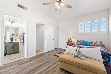 RARE FIND! 3 BR, 3 full BA home w/ office & sparkling pool on on Corte Bella Golf Club in Arizona - for sale on GolfHomes.com, golf home, golf lot