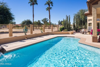 RARE FIND! 3 BR, 3 full BA home w/ office & sparkling pool on on Corte Bella Golf Club in Arizona - for sale on GolfHomes.com, golf home, golf lot