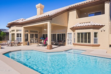 RARE FIND! 3 BR, 3 full BA home w/ office & sparkling pool on on Corte Bella Golf Club in Arizona - for sale on GolfHomes.com, golf home, golf lot