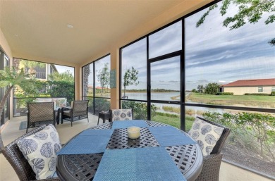 This stunning, rarely available, first level end-unit Bella Casa on Sarasota National Golf Club in Florida - for sale on GolfHomes.com, golf home, golf lot