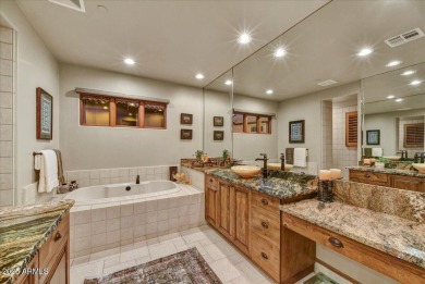 Offered fully TURNKEY FURNISHED, excluding artwork and personal on Superstition Mountain Club - Lost Gold in Arizona - for sale on GolfHomes.com, golf home, golf lot
