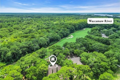 Discover classic lowcountry living in this elegant all-brick on Heritage Club in South Carolina - for sale on GolfHomes.com, golf home, golf lot