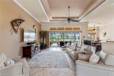 This sought-after Aragon model sits on a premium lakefront lot on Estero Country Club in Florida - for sale on GolfHomes.com, golf home, golf lot