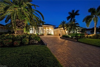 This sought-after Aragon model sits on a premium lakefront lot on Estero Country Club in Florida - for sale on GolfHomes.com, golf home, golf lot