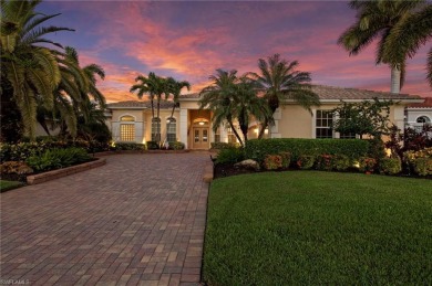 This sought-after Aragon model sits on a premium lakefront lot on Estero Country Club in Florida - for sale on GolfHomes.com, golf home, golf lot