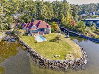 This home features water views from nearly every room on Cavalier Golf and Yacht Club in Virginia - for sale on GolfHomes.com, golf home, golf lot