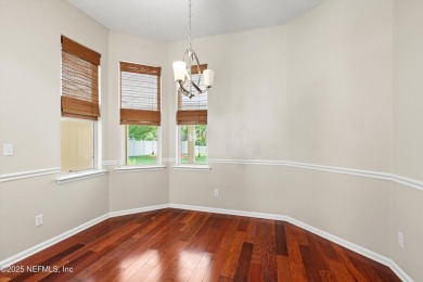 Tucked on a private 1.3-acre lot with no neighbor directly on Jacksonville Beach Golf Course in Florida - for sale on GolfHomes.com, golf home, golf lot