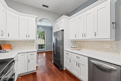 Tucked on a private 1.3-acre lot with no neighbor directly on Jacksonville Beach Golf Course in Florida - for sale on GolfHomes.com, golf home, golf lot
