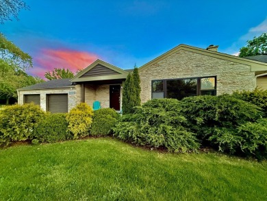 Stunning Stone and Cedar Ranch on a huge corner lot in desirable on White Pines Golf Course in Illinois - for sale on GolfHomes.com, golf home, golf lot
