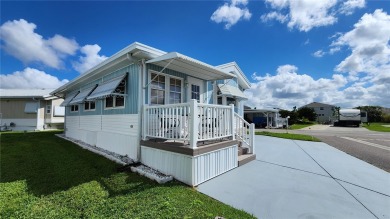CHEERFUL HOME IN ACTIVE 55+ COMMUNITY! This one bed, two bath on River Run Golf Links in Florida - for sale on GolfHomes.com, golf home, golf lot
