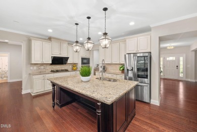 Step into the epitome of luxury with this stunning 6-bedroom on The Preserve At Jordan Lake Golf Club in North Carolina - for sale on GolfHomes.com, golf home, golf lot