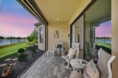Luxuriously Upgraded Roma Model with Pond Views & Room for a on Esplanade Golf and Country at Lakewood Ranch in Florida - for sale on GolfHomes.com, golf home, golf lot