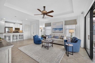 Luxuriously Upgraded Roma Model with Pond Views & Room for a on Esplanade Golf and Country at Lakewood Ranch in Florida - for sale on GolfHomes.com, golf home, golf lot