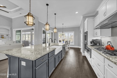 This exceptional home blends refined finishes, thoughtful design on Cape Fear National At Brunswick Forest in North Carolina - for sale on GolfHomes.com, golf home, golf lot