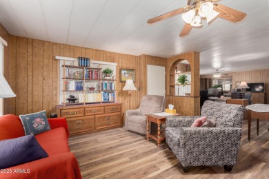 Step into your ideal 55+ lifestyle w/ this 2-bed/2-bath home in on Sun Lakes Country Club in Arizona - for sale on GolfHomes.com, golf home, golf lot