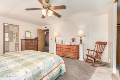 Step into your ideal 55+ lifestyle w/ this 2-bed/2-bath home in on Sun Lakes Country Club in Arizona - for sale on GolfHomes.com, golf home, golf lot