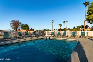 Step into your ideal 55+ lifestyle w/ this 2-bed/2-bath home in on Sun Lakes Country Club in Arizona - for sale on GolfHomes.com, golf home, golf lot