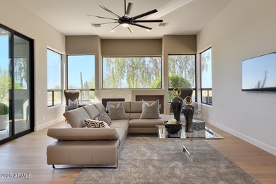 Sophisticated Single-Level Living with Breathtaking City Lights on Ancala Country Club in Arizona - for sale on GolfHomes.com, golf home, golf lot