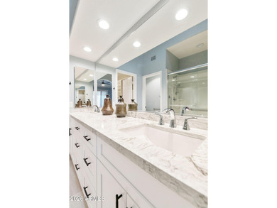 Resort-style living with stunning LAKE, GOLF course, and on Oakwood Golf Club  in Arizona - for sale on GolfHomes.com, golf home, golf lot