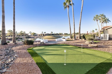 Resort-style living with stunning LAKE, GOLF course, and on Oakwood Golf Club  in Arizona - for sale on GolfHomes.com, golf home, golf lot