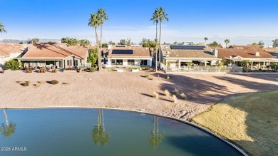 Resort-style living with stunning LAKE, GOLF course, and on Oakwood Golf Club  in Arizona - for sale on GolfHomes.com, golf home, golf lot