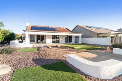 Resort-style living with stunning LAKE, GOLF course, and on Oakwood Golf Club  in Arizona - for sale on GolfHomes.com, golf home, golf lot