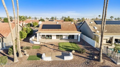 Resort-style living with stunning LAKE, GOLF course, and on Oakwood Golf Club  in Arizona - for sale on GolfHomes.com, golf home, golf lot