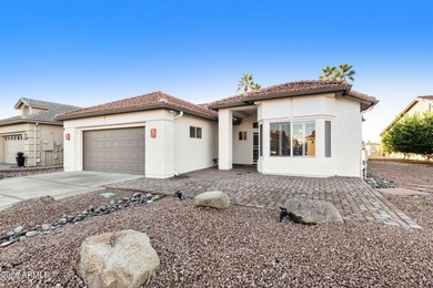 Resort-style living with stunning LAKE, GOLF course, and on Oakwood Golf Club  in Arizona - for sale on GolfHomes.com, golf home, golf lot