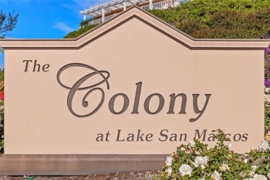 This AMAZING LAKE VIEW TOWNHOME in The Colony at Lake San Marcos on Lake San Marcos Country Club- North Course in California - for sale on GolfHomes.com, golf home, golf lot