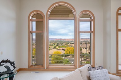 Custom 7,760 SF Home with Panoramic Mountain, Temple & City on St. George Golf Course in Utah - for sale on GolfHomes.com, golf home, golf lot