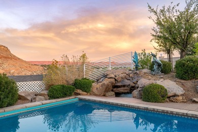 Custom 7,760 SF Home with Panoramic Mountain, Temple & City on St. George Golf Course in Utah - for sale on GolfHomes.com, golf home, golf lot