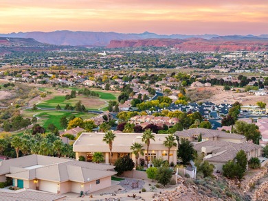 Custom 7,760 SF Home with Panoramic Mountain, Temple & City on St. George Golf Course in Utah - for sale on GolfHomes.com, golf home, golf lot