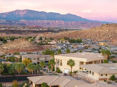 Custom 7,760 SF Home with Panoramic Mountain, Temple & City on St. George Golf Course in Utah - for sale on GolfHomes.com, golf home, golf lot