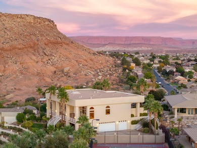 Custom 7,760 SF Home with Panoramic Mountain, Temple & City on St. George Golf Course in Utah - for sale on GolfHomes.com, golf home, golf lot