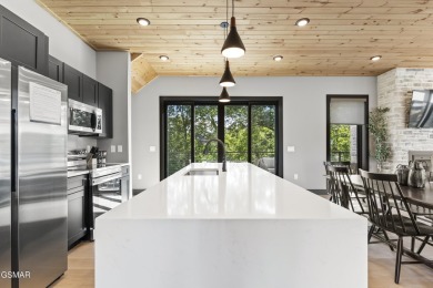 This newly constructed 2,300+ sqft cabin blends sleek modern on Sevierville Golf Club in Tennessee - for sale on GolfHomes.com, golf home, golf lot