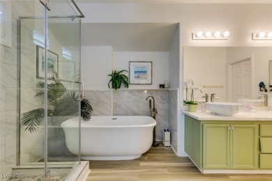 Beautifully upgraded 3-bed, 3-bath home in the guard-gated on Rhodes Ranch Golf Club in Nevada - for sale on GolfHomes.com, golf home, golf lot