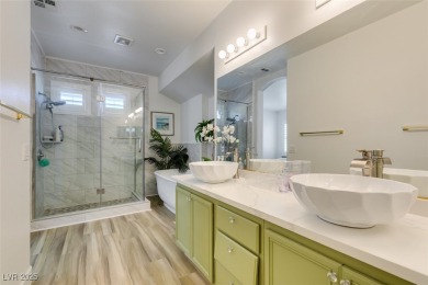 Beautifully upgraded 3-bed, 3-bath home in the guard-gated on Rhodes Ranch Golf Club in Nevada - for sale on GolfHomes.com, golf home, golf lot