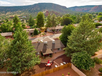 Single level 3 bedroom home with large fenced backyard . Enjoy on Oakcreek Country Club in Arizona - for sale on GolfHomes.com, golf home, golf lot