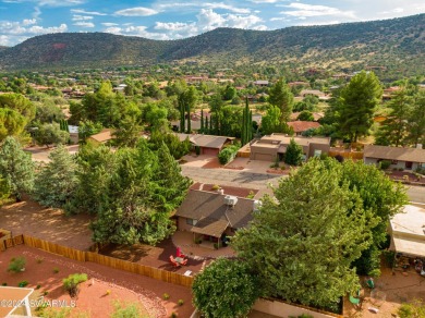 Single level 3 bedroom home with large fenced backyard . Enjoy on Oakcreek Country Club in Arizona - for sale on GolfHomes.com, golf home, golf lot