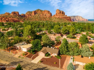 Single level 3 bedroom home with large fenced backyard . Enjoy on Oakcreek Country Club in Arizona - for sale on GolfHomes.com, golf home, golf lot