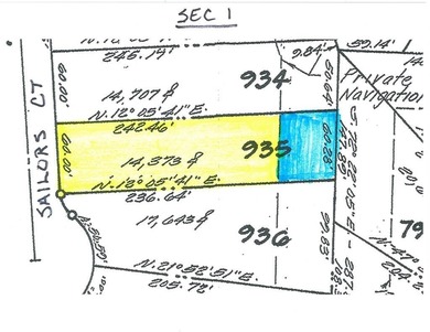 1/935  Oversized (14.373 sq ft), level cleared, canal lot that on Captains Cove Golf and Yacht Club in Virginia - for sale on GolfHomes.com, golf home, golf lot