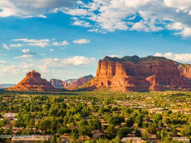 Courthouse Rock & Bell Rock views.  Village of Oak Creek on Canyon Mesa Country Club in Arizona - for sale on GolfHomes.com, golf home, golf lot